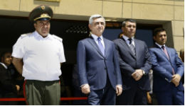 Ոստիկանության զորքերի նոր վարչական շենքի հանդիսավոր բացումը Դավթաշենում